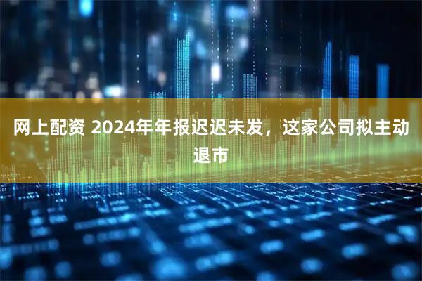 网上配资 2024年年报迟迟未发，这家公司拟主动退市